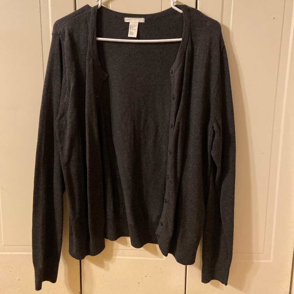 Charcoal grey cardigan